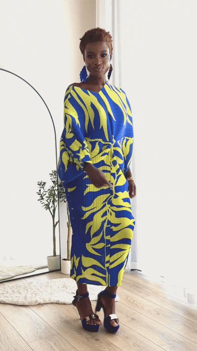 Jolie Stripe Pleat
