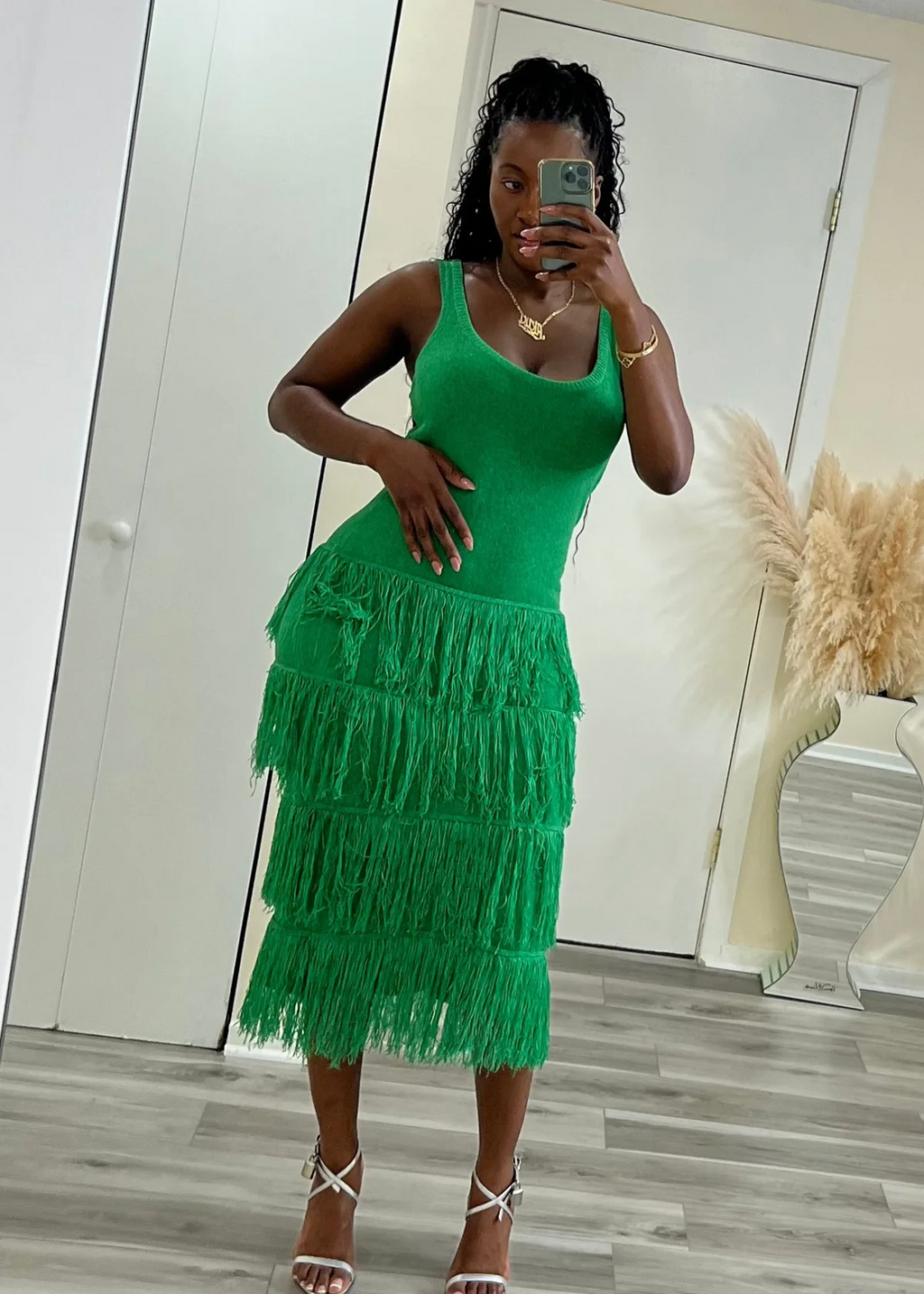 Tiered Tassel Knit