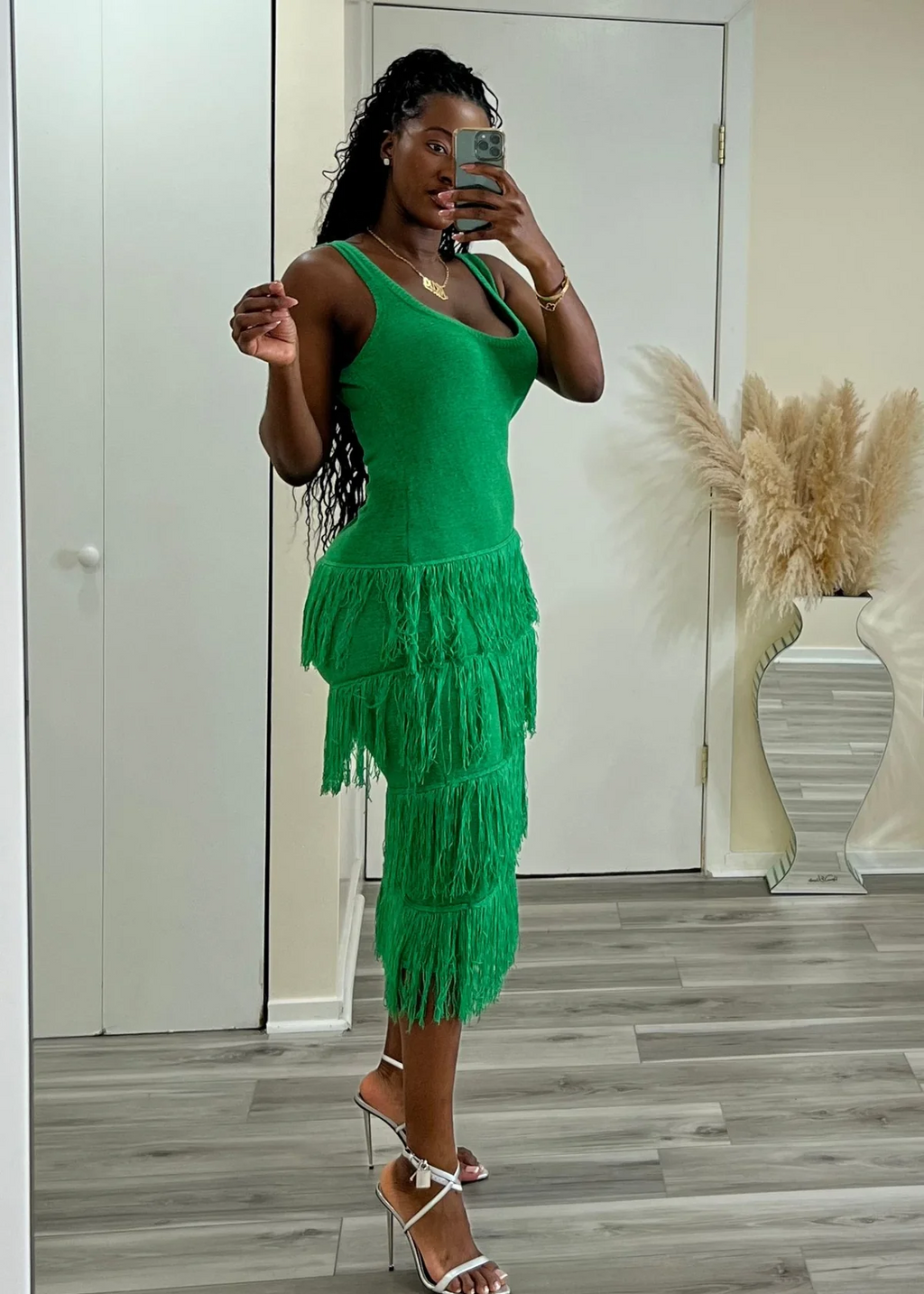 Tiered Tassel Knit