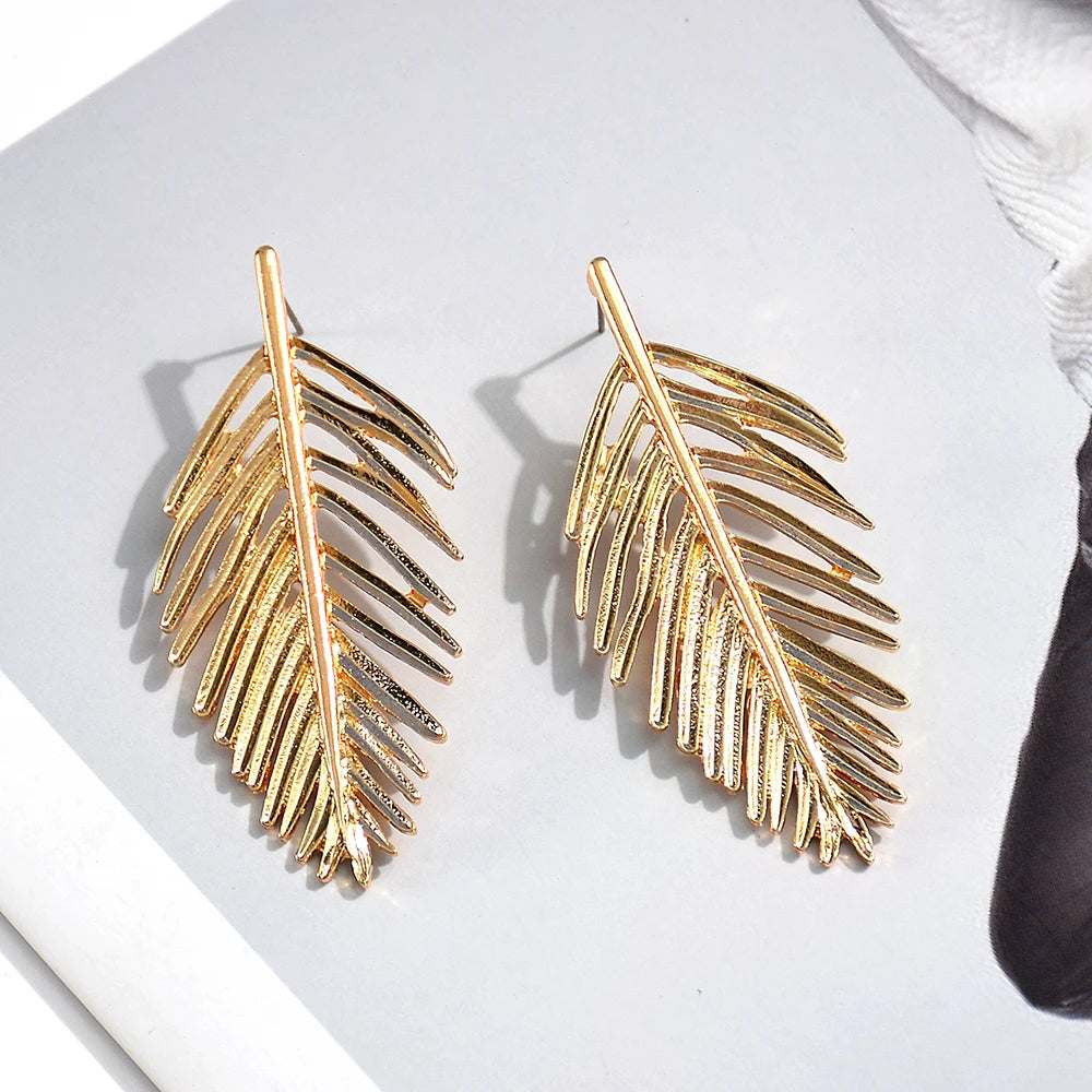 Leaf Statement Earrings