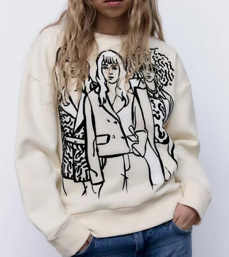 Abstract Girl Sweatshirt