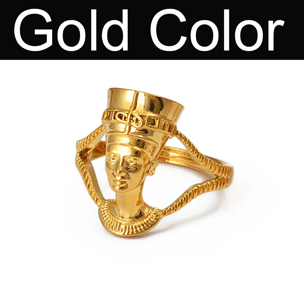 Queen Nefertiti Ring (Resizable)