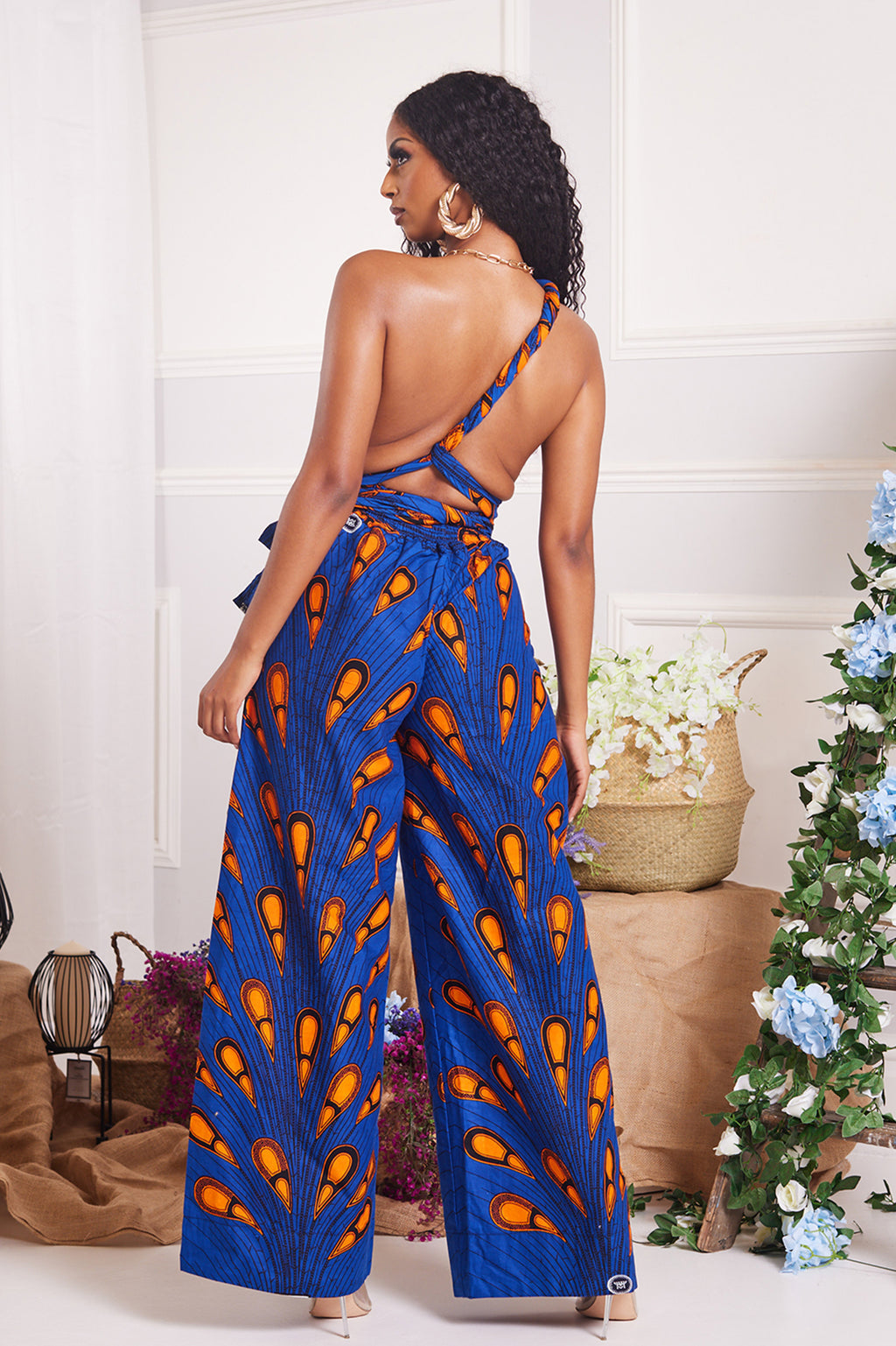 KELAHA AFRICAN PRINT INFINITY JUMPSUIT