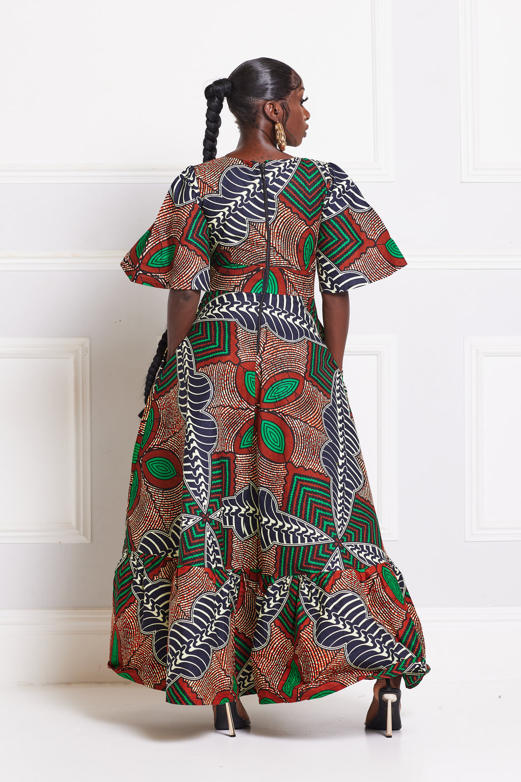 ORE AFRICAN PRINT MAXI DRESS