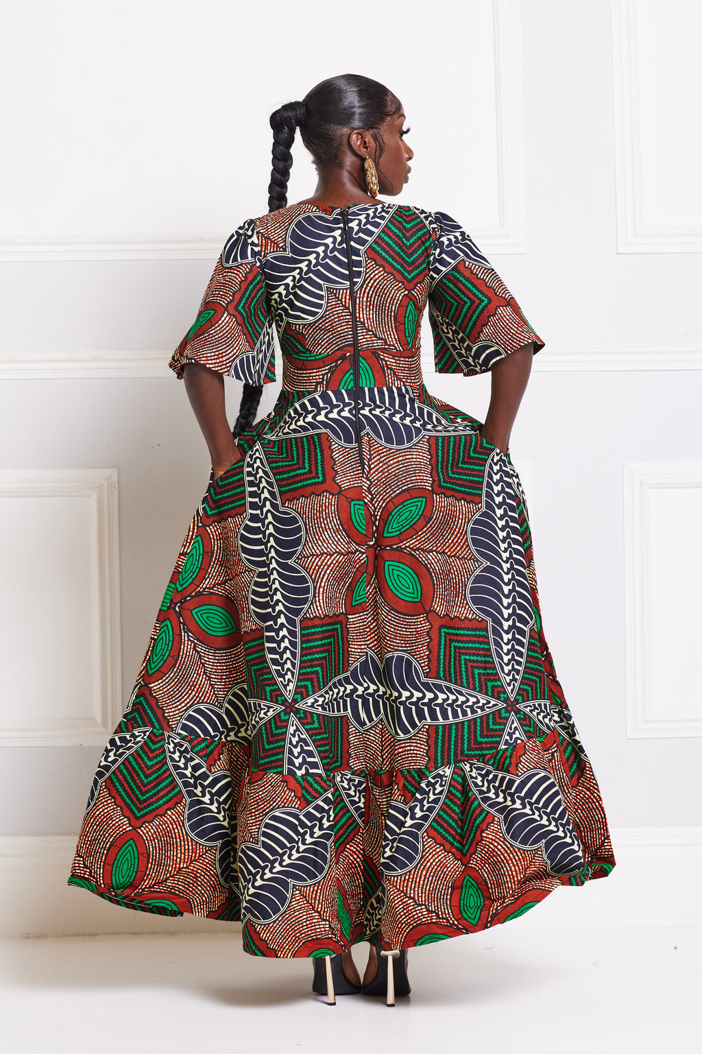 ORE AFRICAN PRINT MAXI DRESS