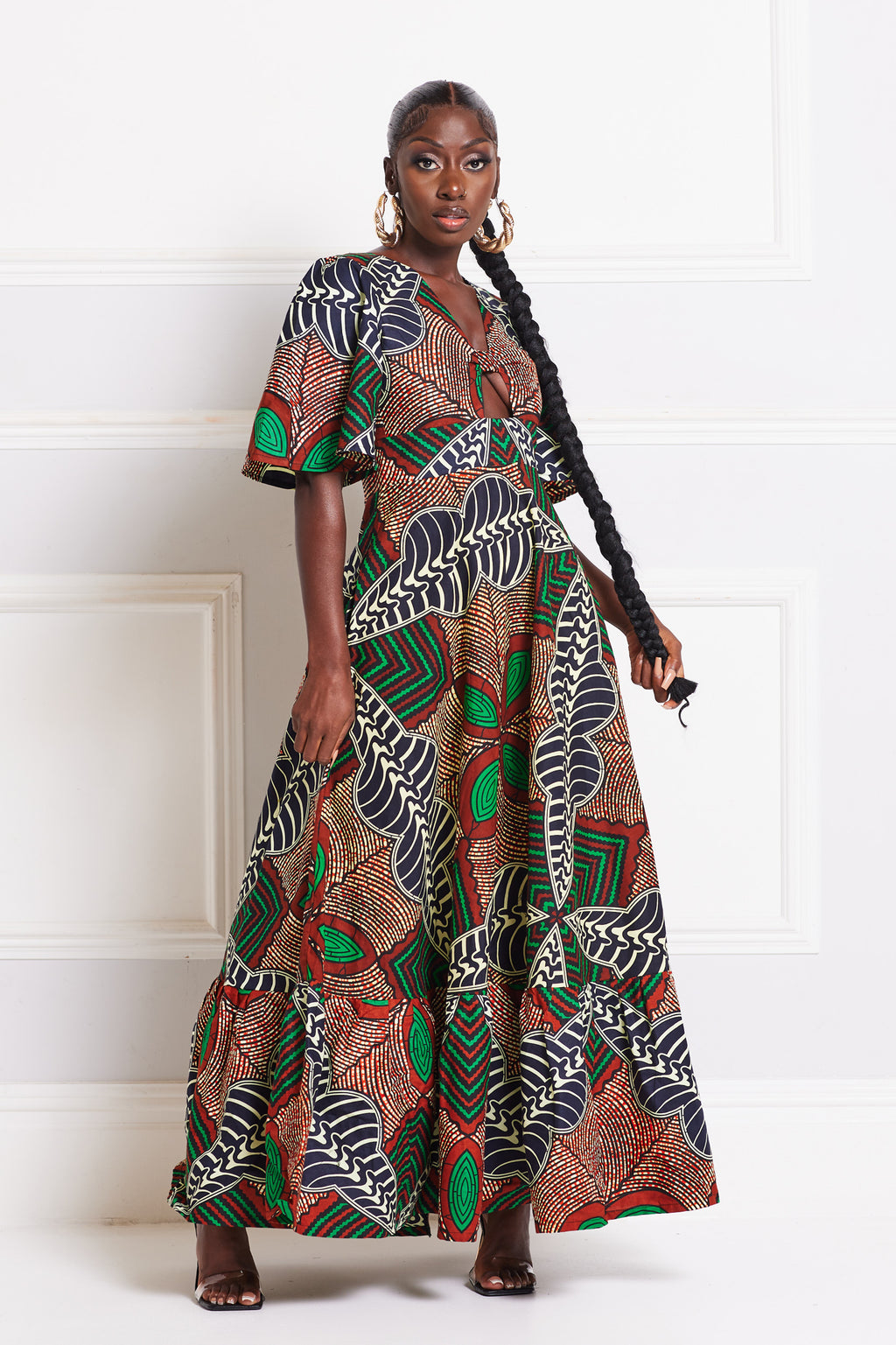 ORE AFRICAN PRINT MAXI DRESS