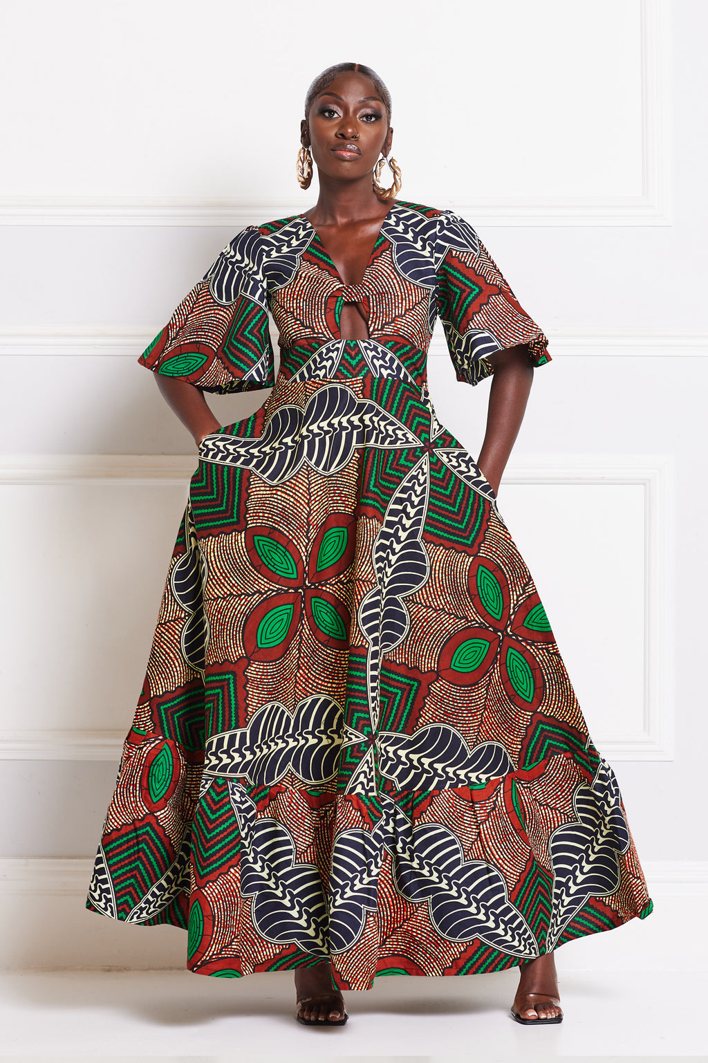 ORE AFRICAN PRINT MAXI DRESS