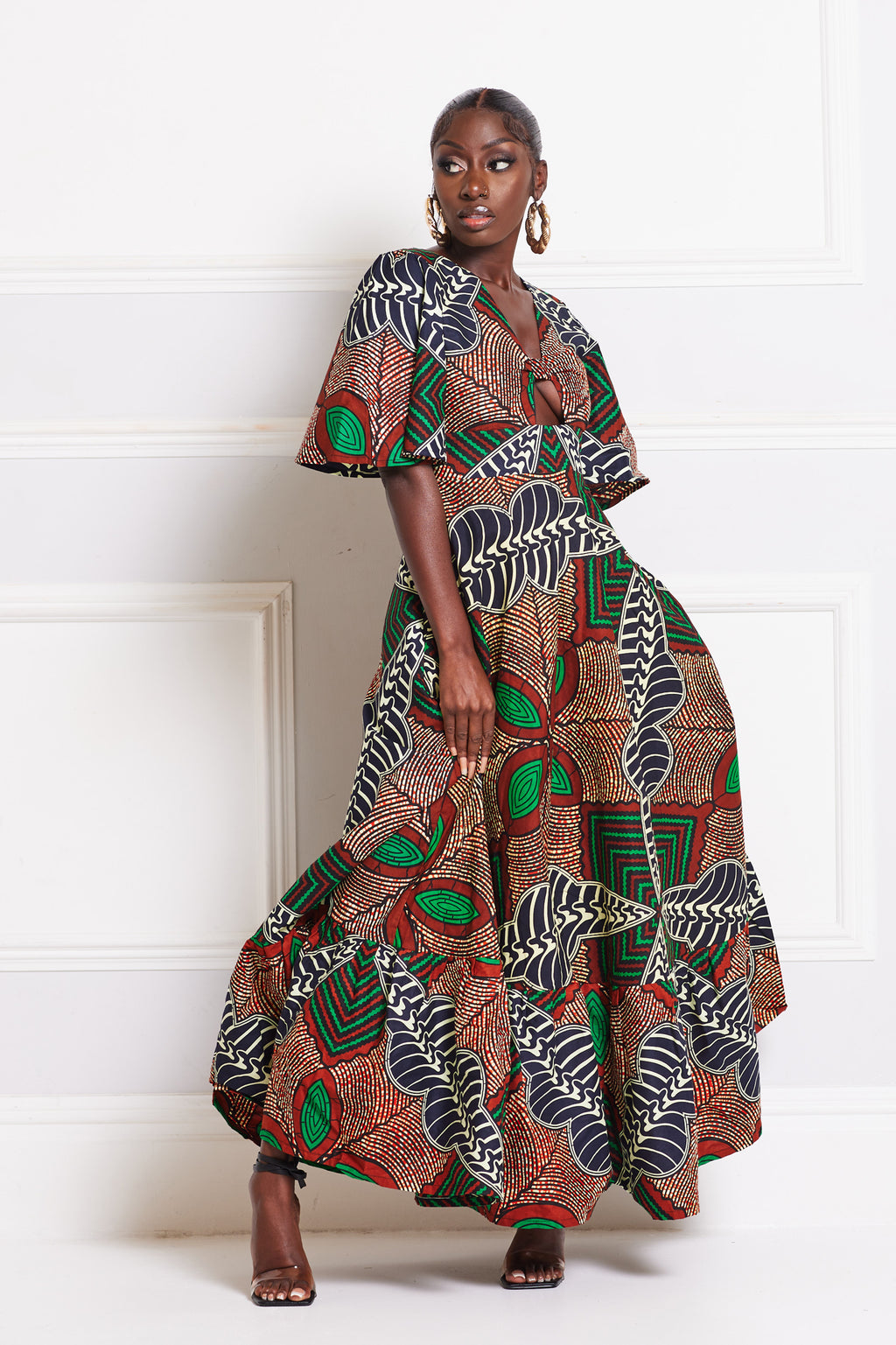 ORE AFRICAN PRINT MAXI DRESS