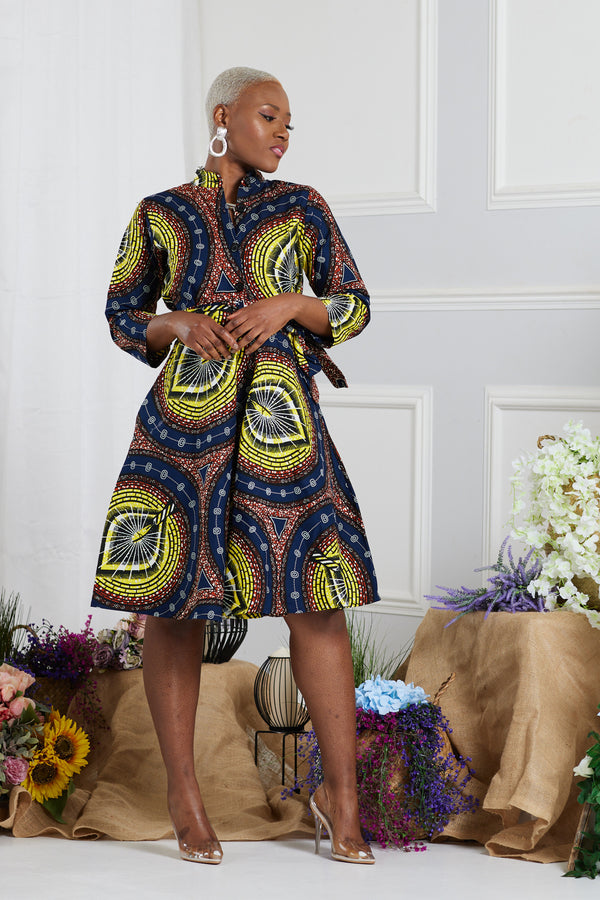 SHAYO AFRICAN PRINT SHIRT DRESS