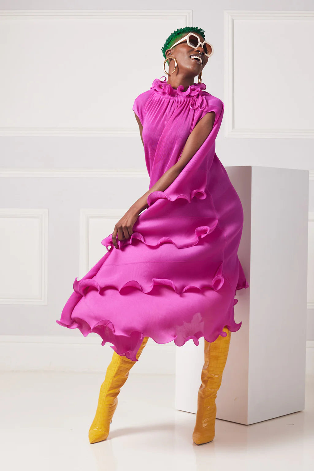 Thornberry Wavy Pleated