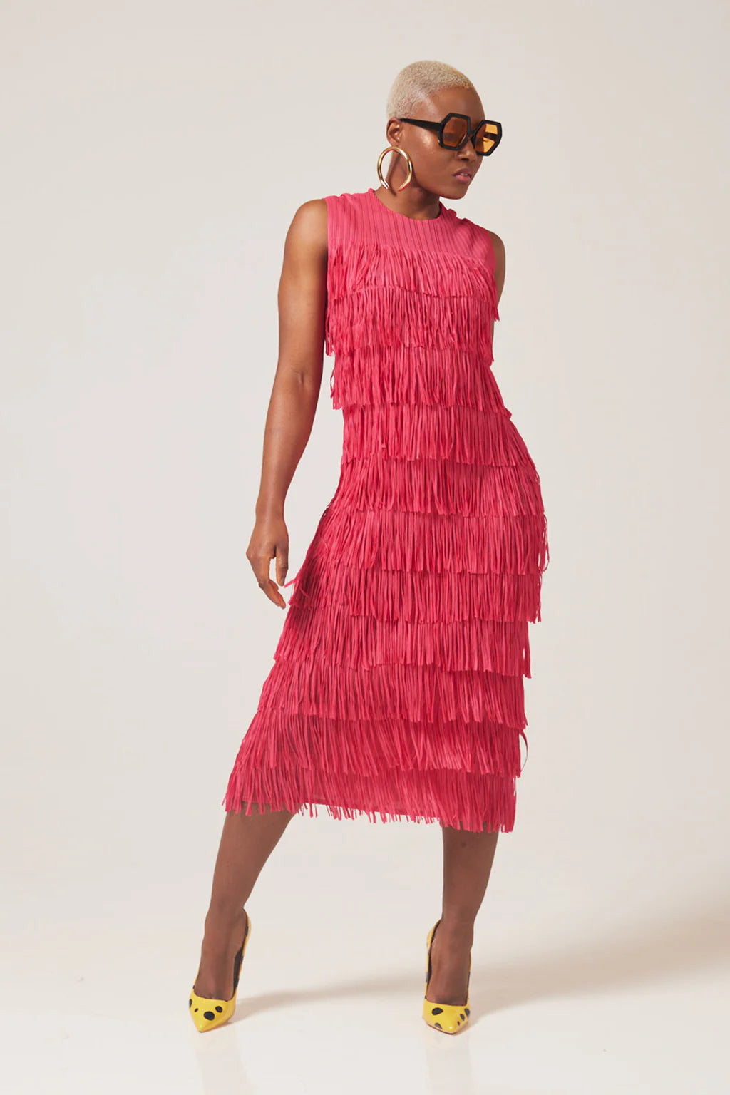 Pink Nanstich Fringe