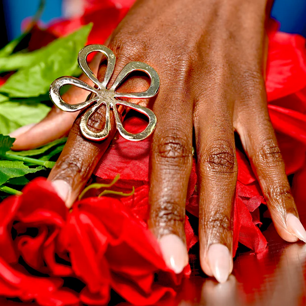 Oversized Flora Ring