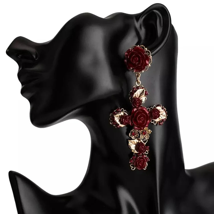 Roxa Cross Earrings