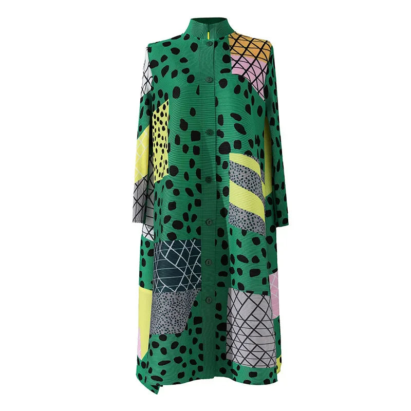 Leopard Dot Pleated