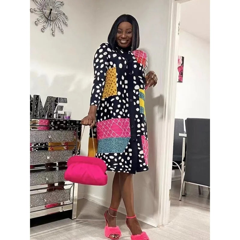 Leopard Dot Pleated