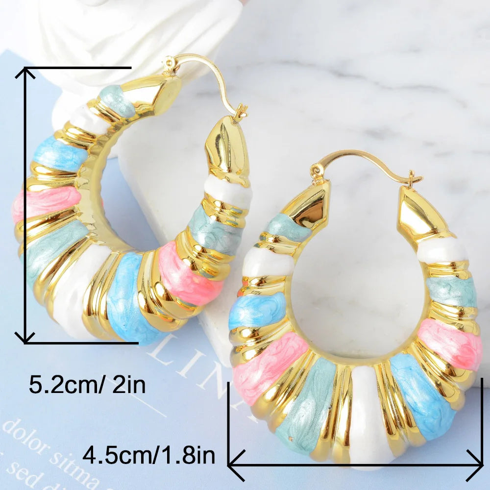 Pastel Chunky Hoops