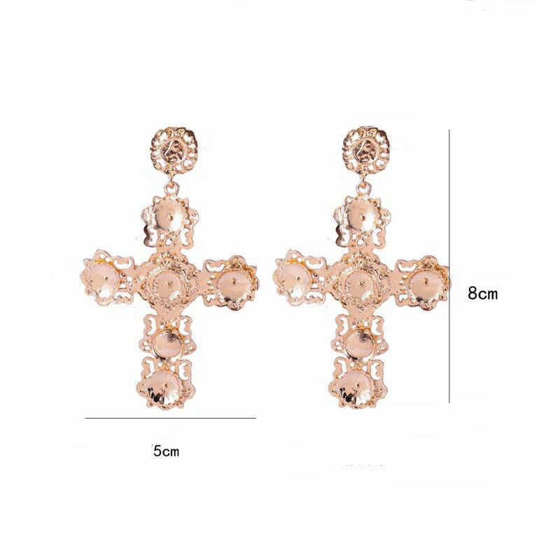 Roxa Cross Earrings