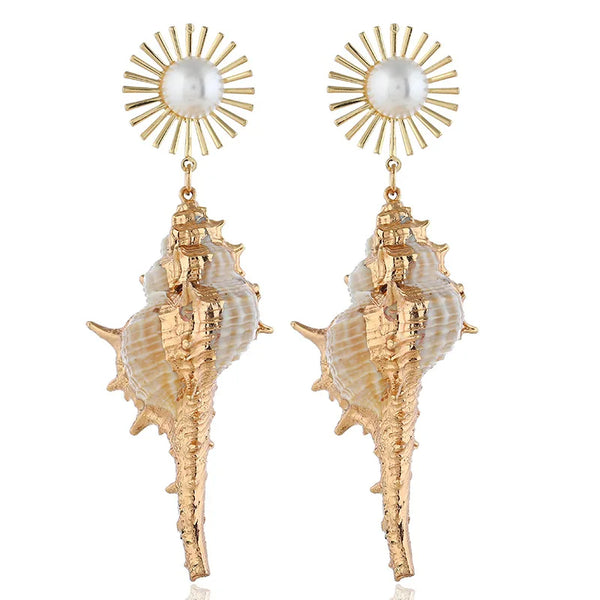 Shell Drop Earrings