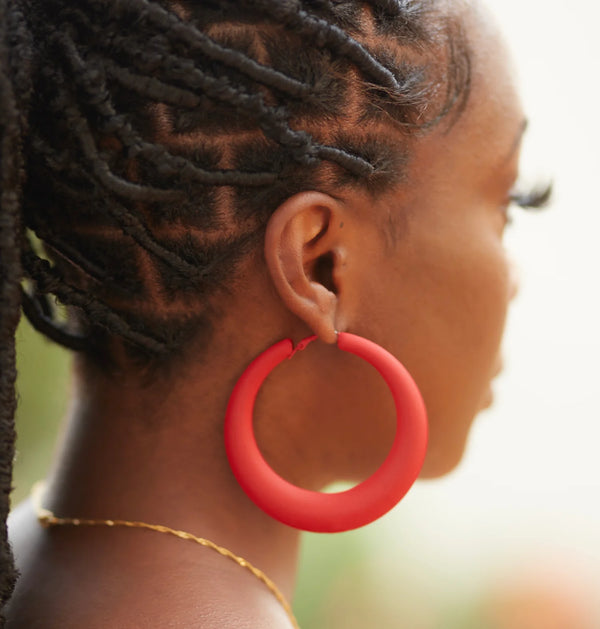 Red Scarlet Hoops