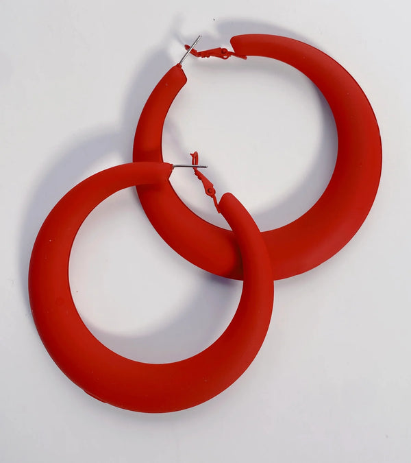 Red Scarlet Hoops