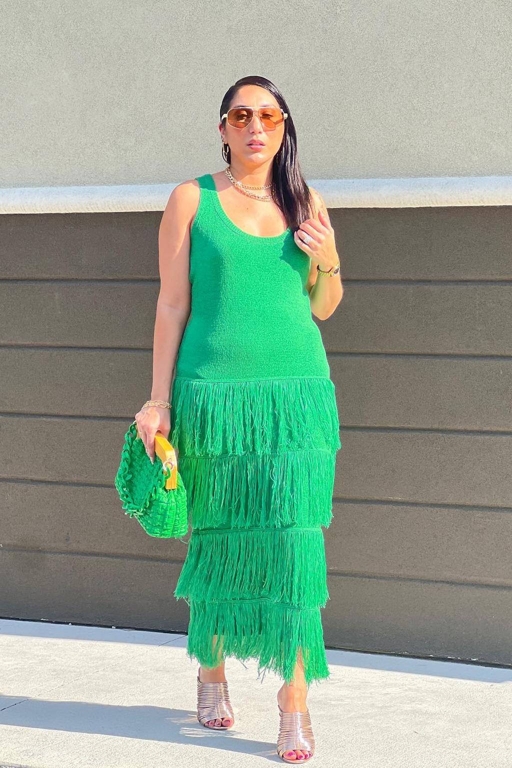 Tiered Tassel Knit