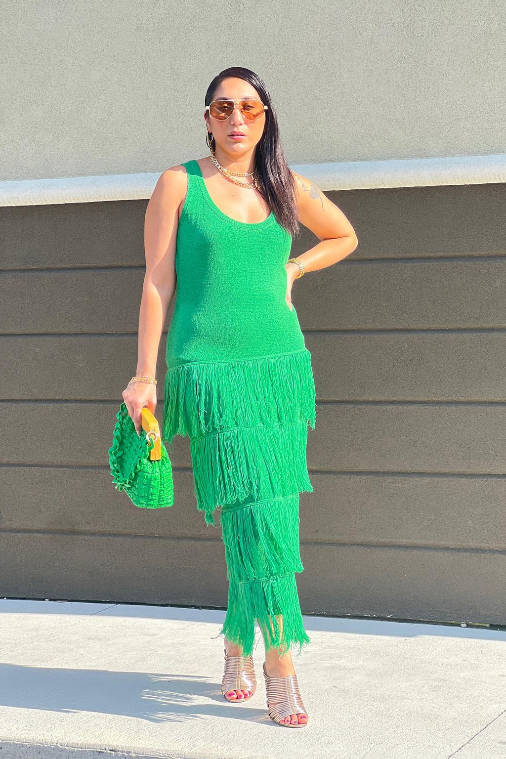 Tiered Tassel Knit