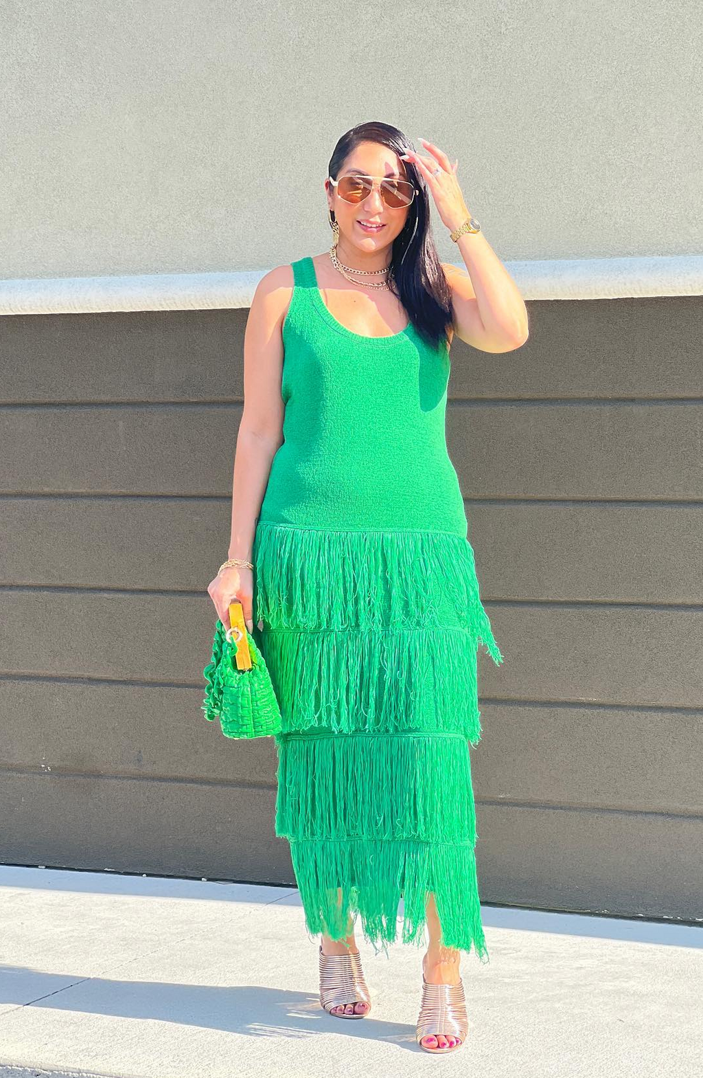 Tiered Tassel Knit