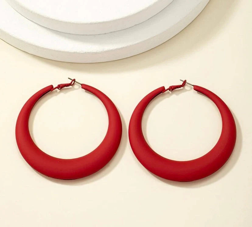 Red Scarlet Hoops