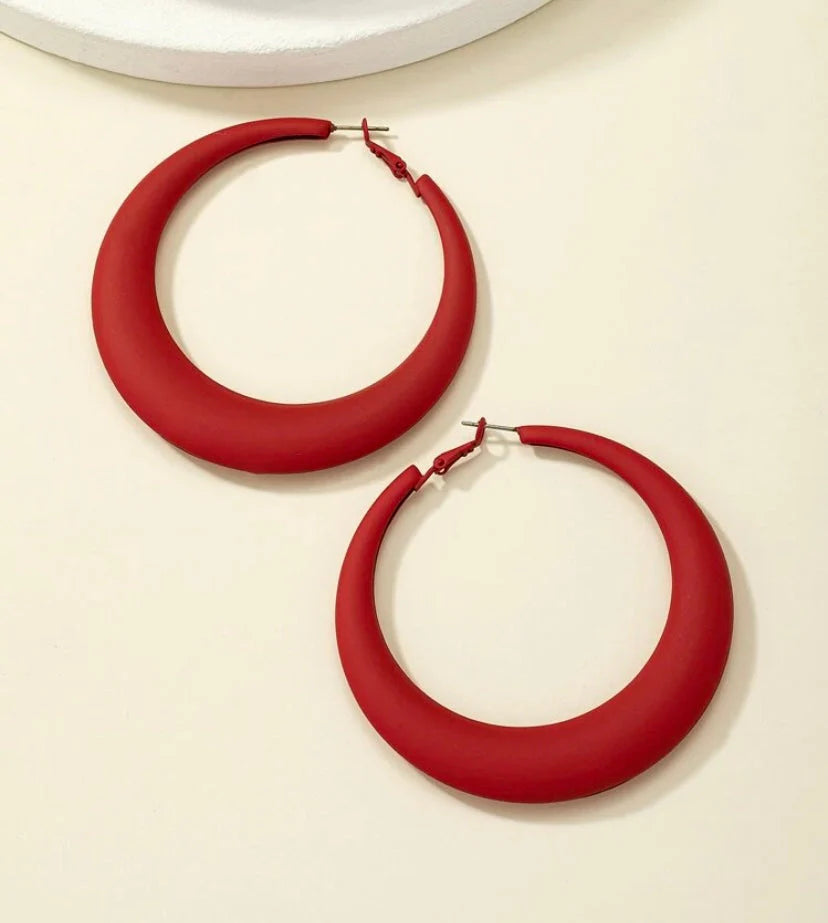 Red Scarlet Hoops