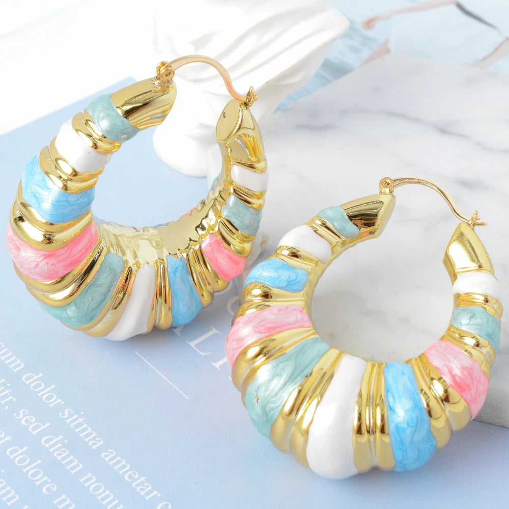 Pastel Chunky Hoops