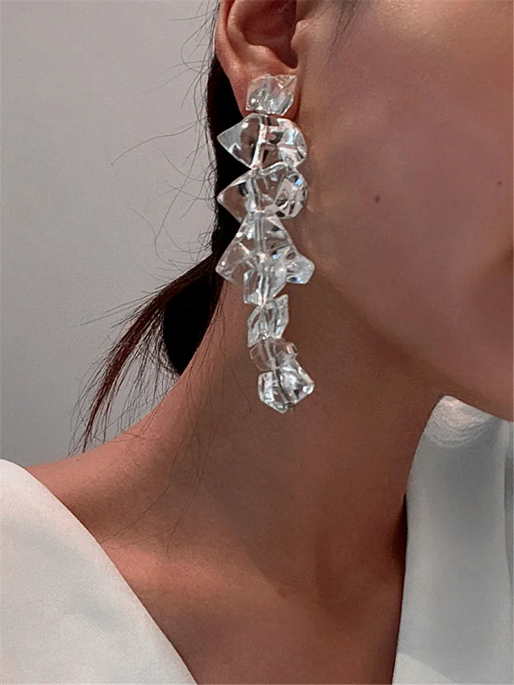 Ice Drop Acrylic Earrings