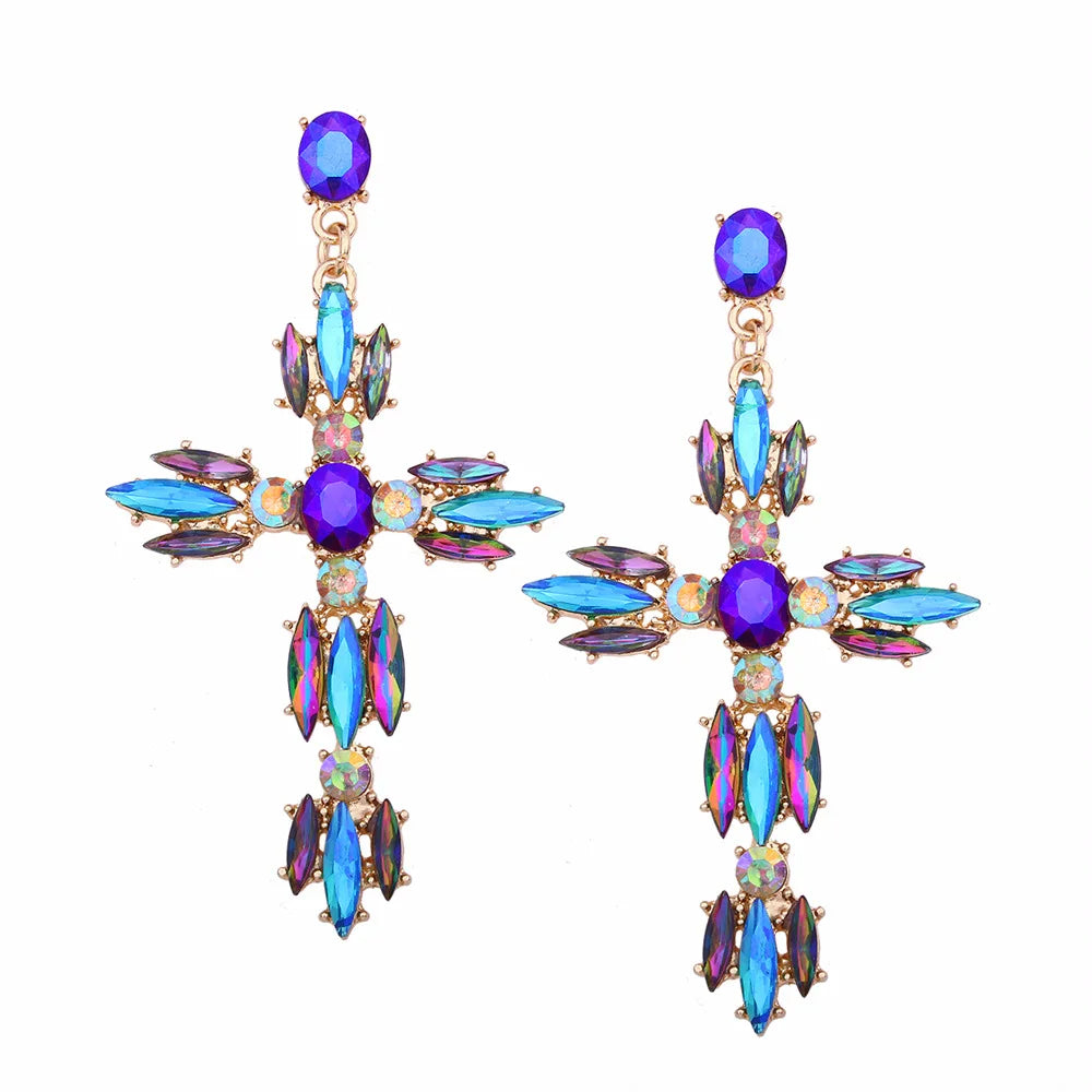 Glam Cross Earrings