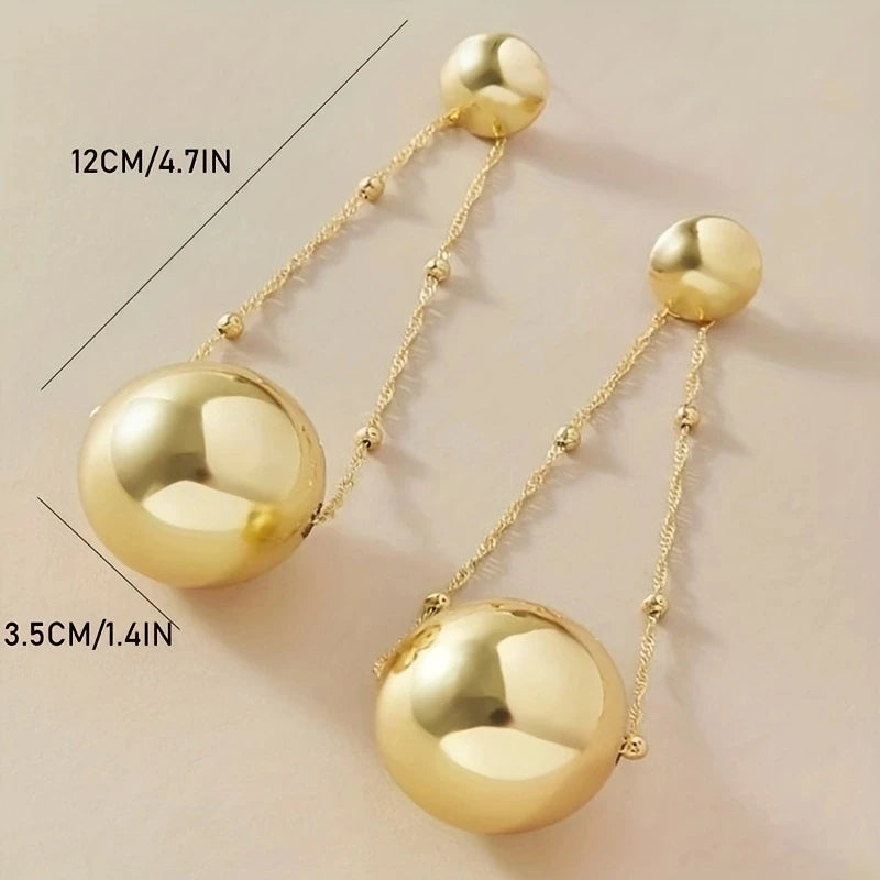 Ball Chain Drop Earrings