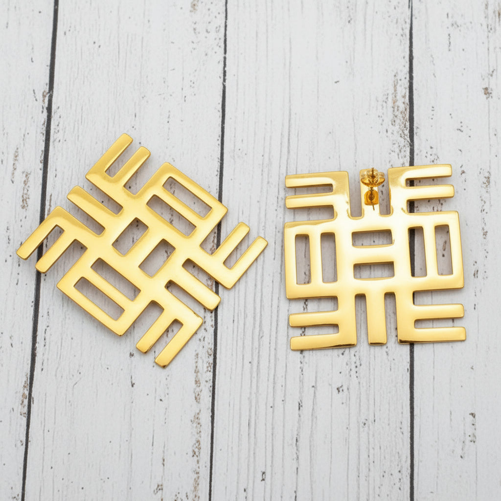 Square Heritage Studs