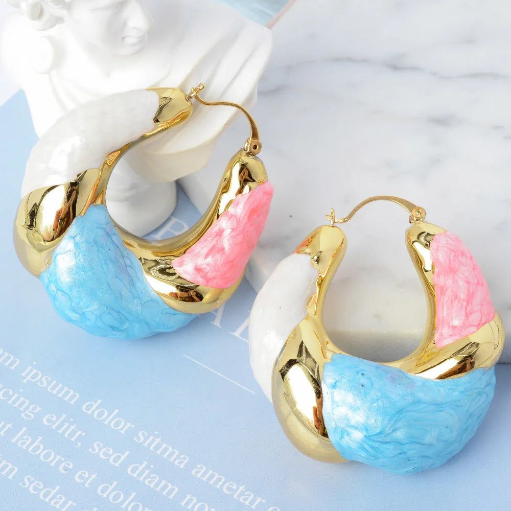 Pastel Chunky Hoops