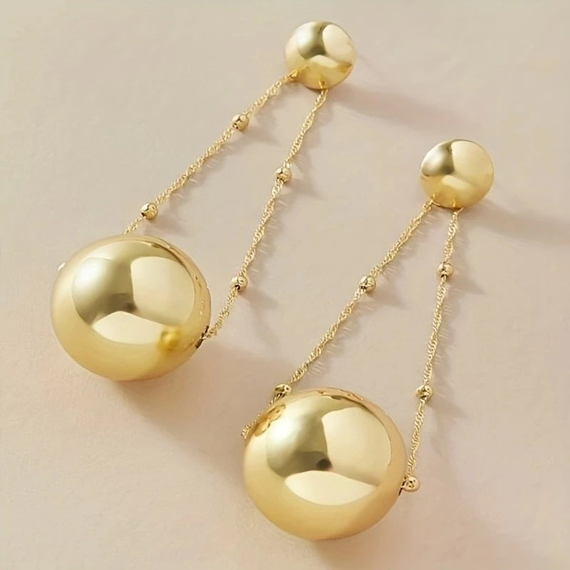 Ball Chain Drop Earrings