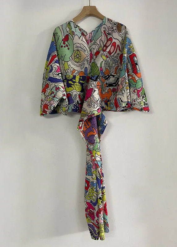 Spring Happy Print Plisse