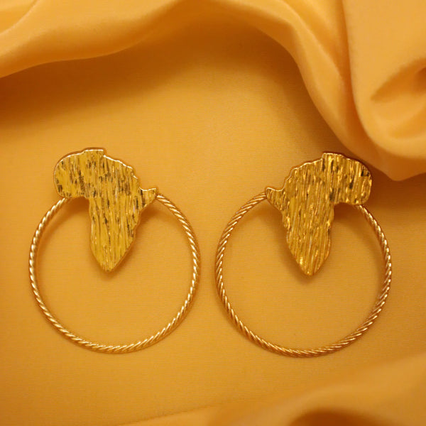 Bintu Africa Map Earrings