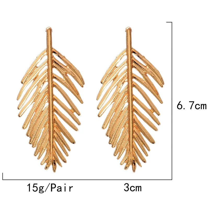 Leaf Statement Earrings