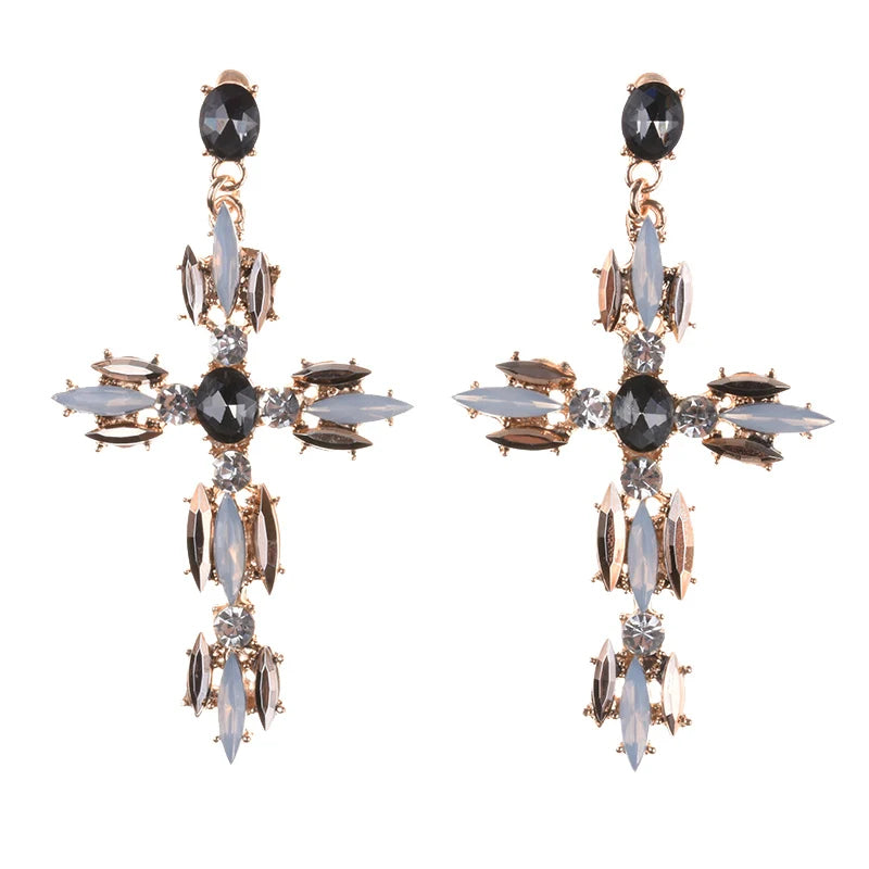 Glam Cross Earrings