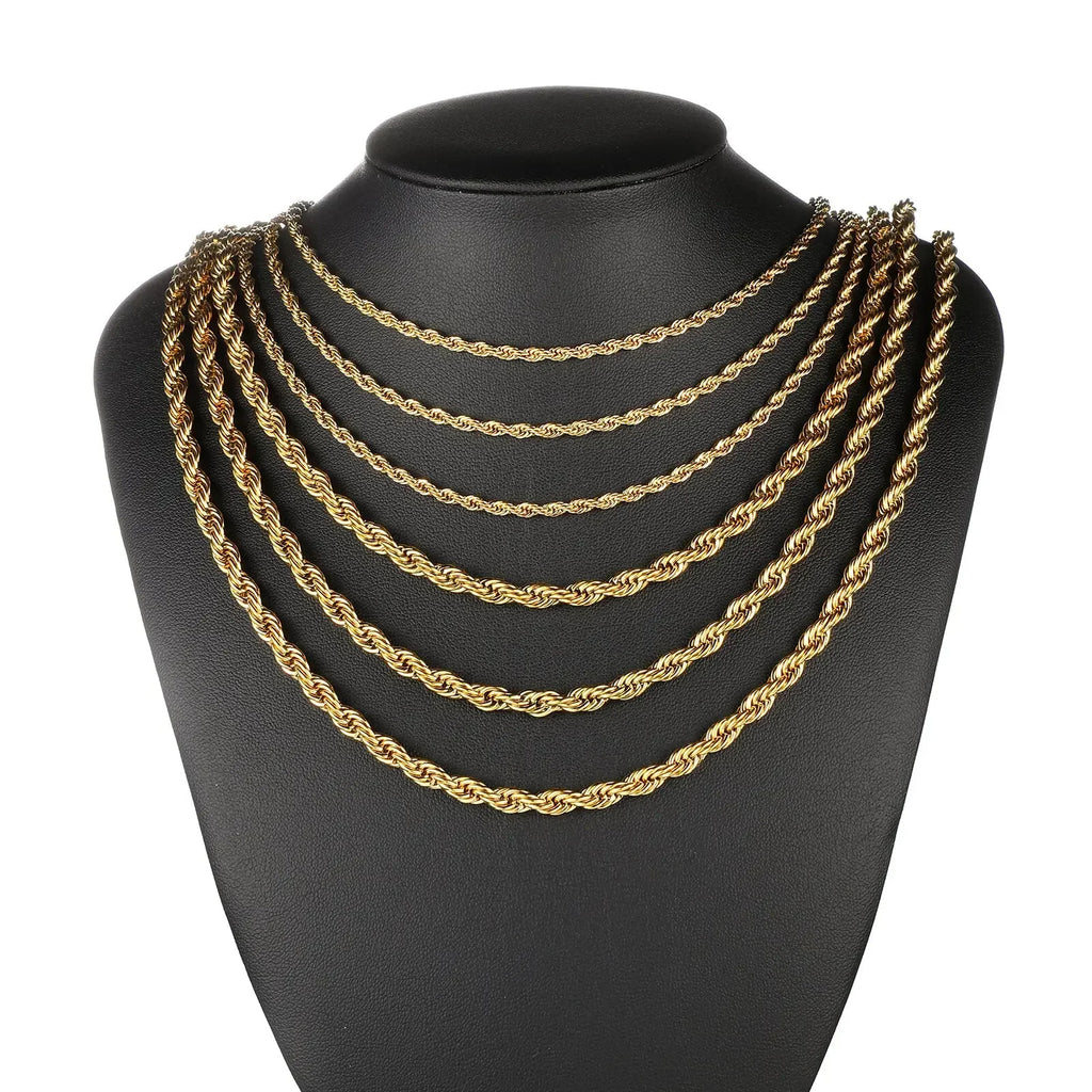 Twisted Rope Chain (Thin)