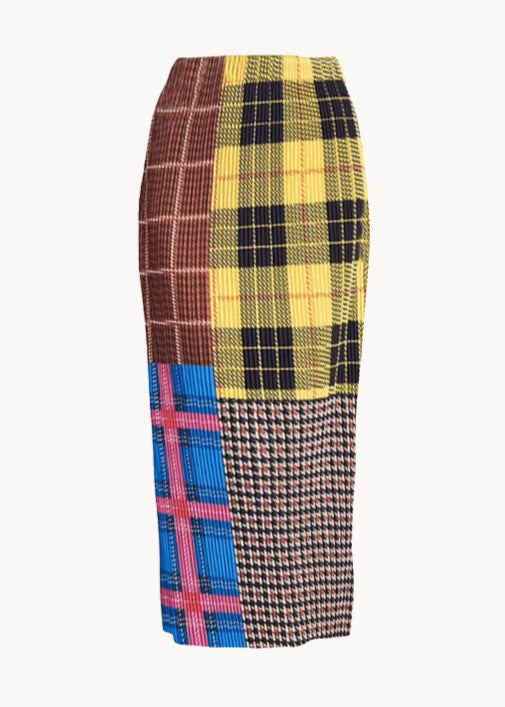 Yasmin Plaid Pleated