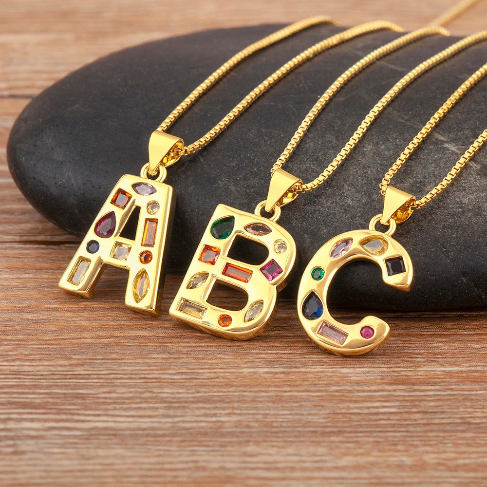 Zirca Initials Necklace