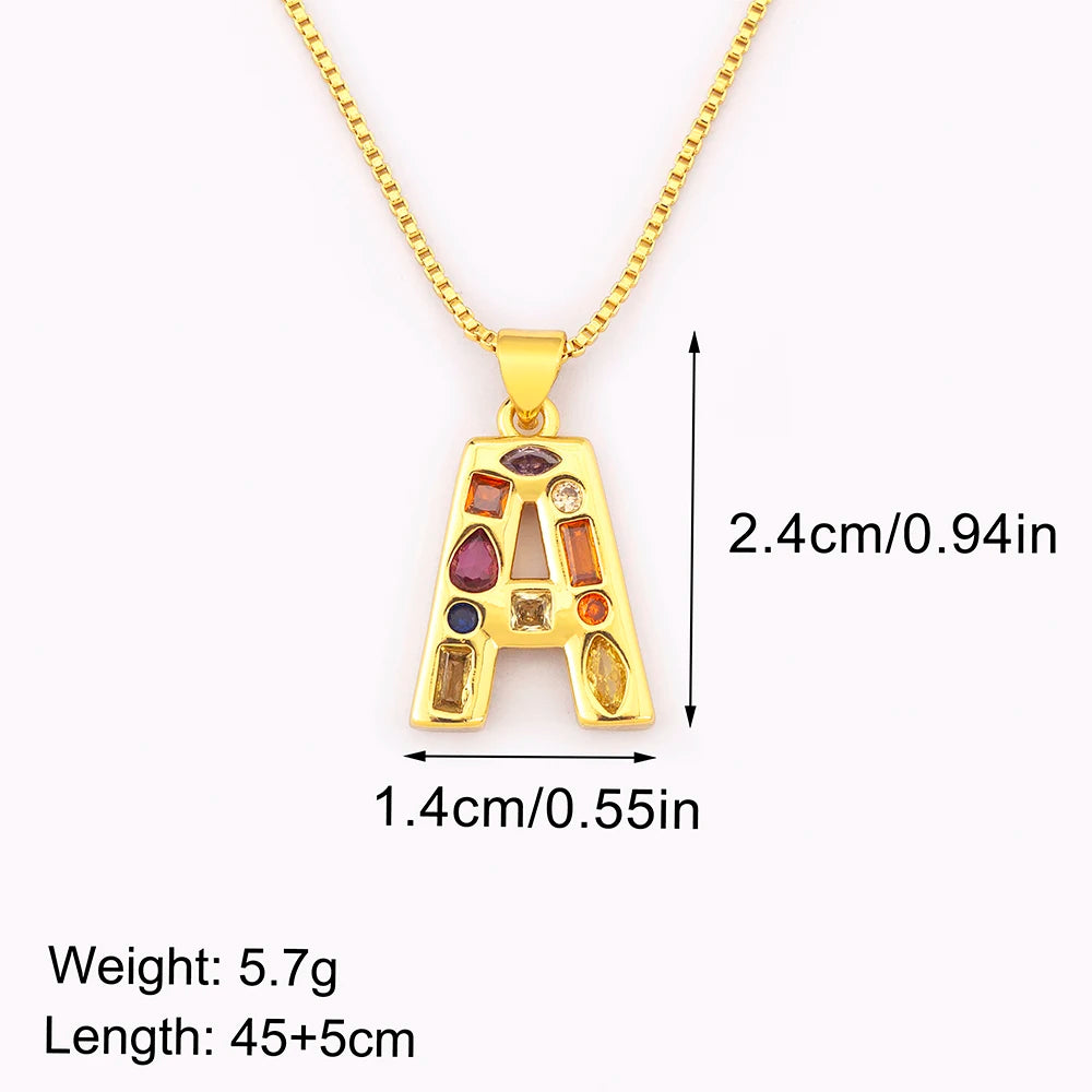 Zirca Initials Necklace