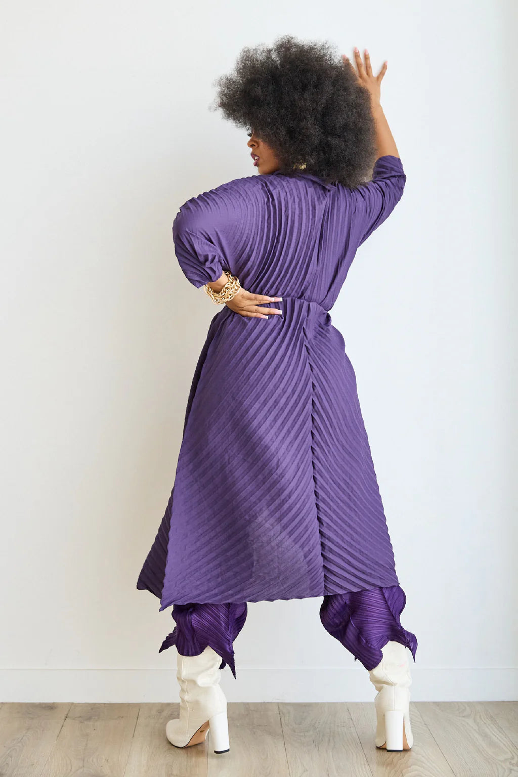 Accordion Pleated Duster