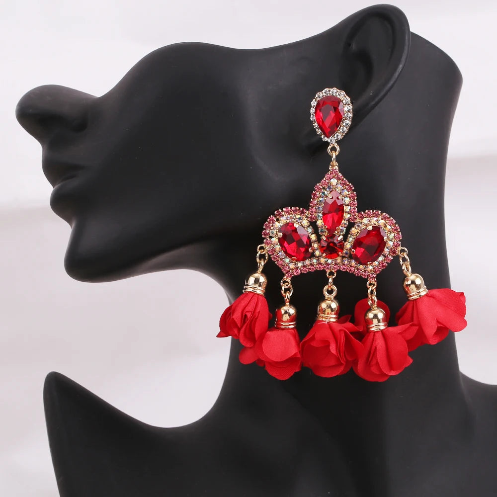 Crown Floral Earrings