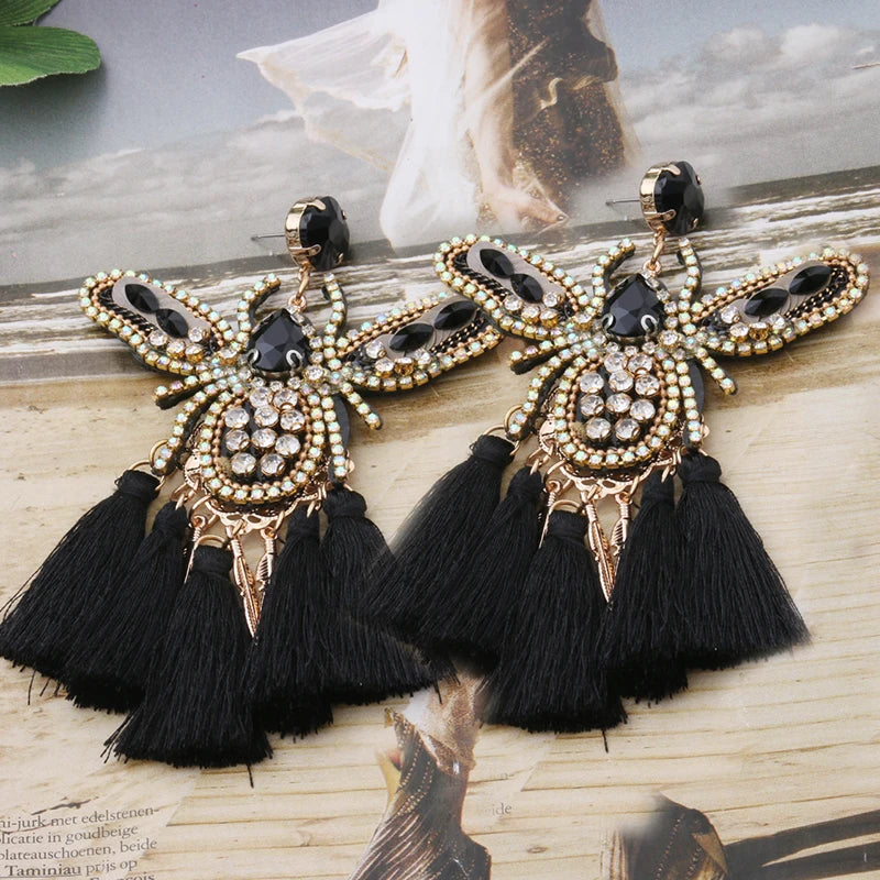 Crystal Bee Tassel