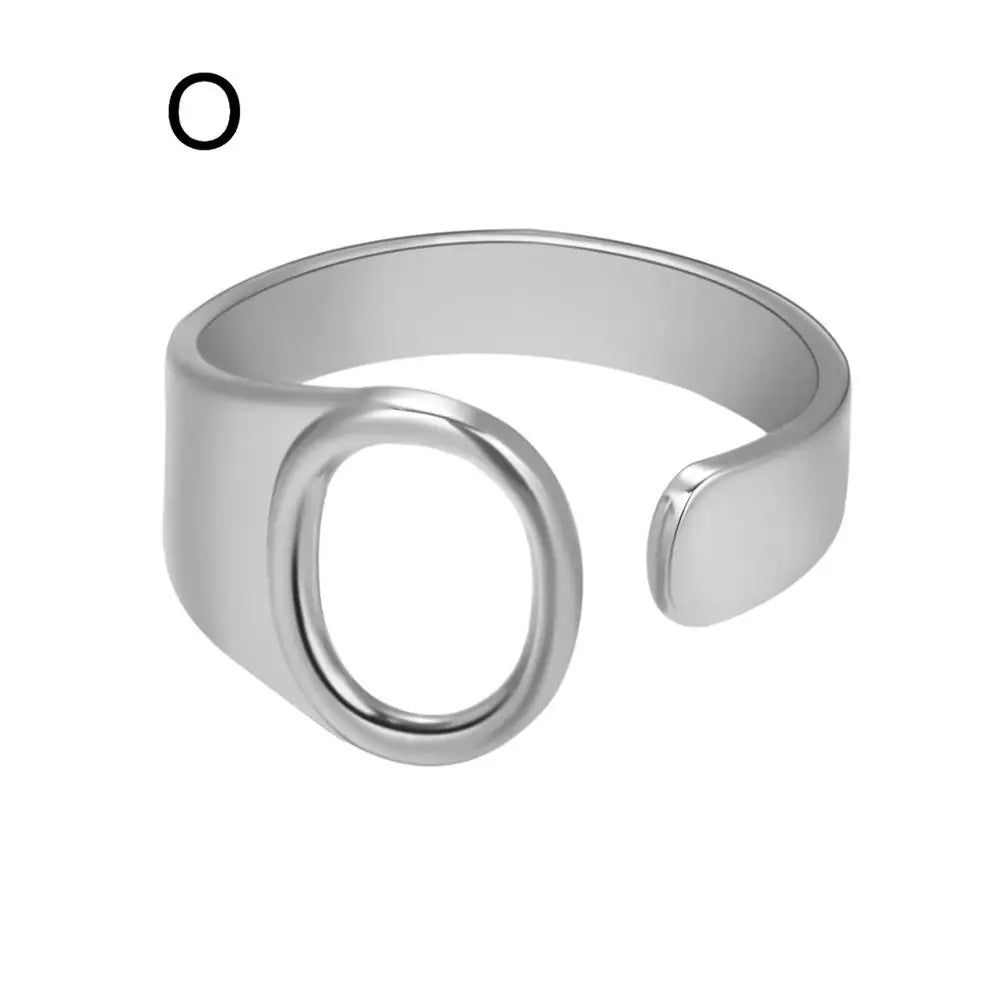 Janis Letter Ring (Silver)