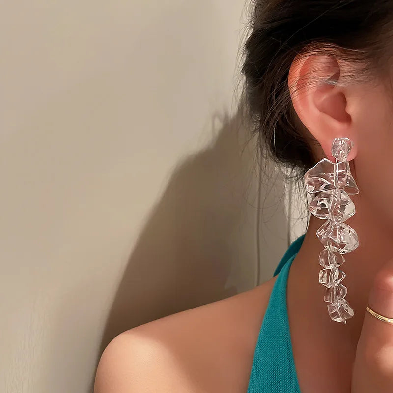 Ice Drop Acrylic Earrings