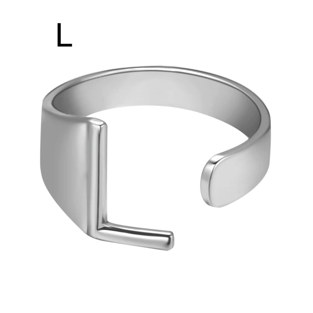 Janis Letter Ring (Silver)